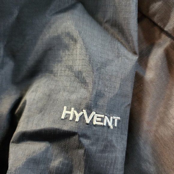 The North‎ Face Women's Hyvent Windbreaker Rain Jacket Hooded Black/Pink SP - Picture 4 of 12